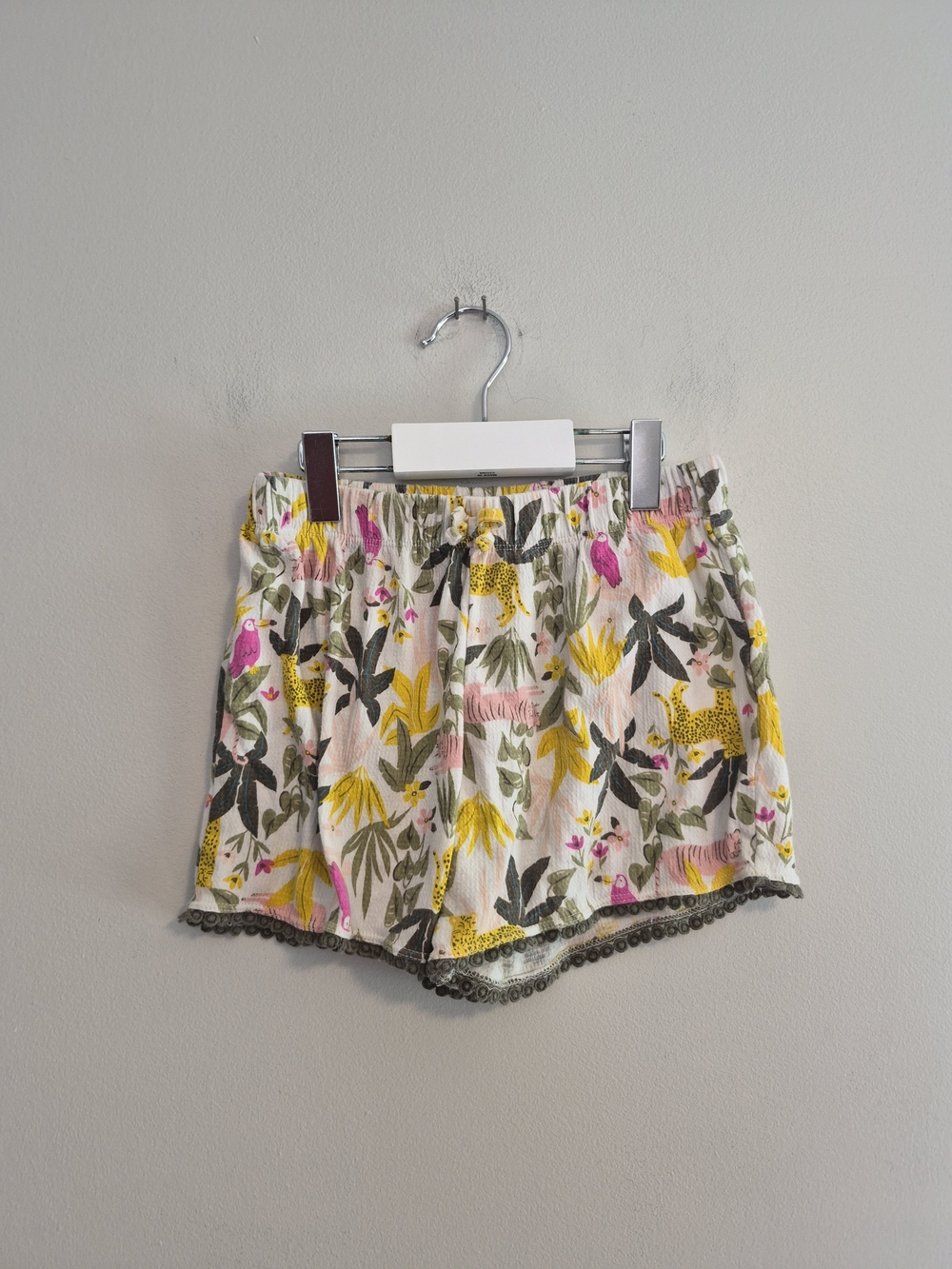 Carters Girls 7 Tropical Floral Animal Print Shorts